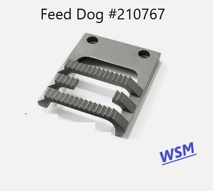 Feed Dog # 210767 For Singer 107W3 143W3 Zig-Zag Sewing Machine