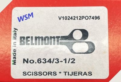 Fine Scissor 3/4" cut. Made by BELMONT # 634/3-1/2