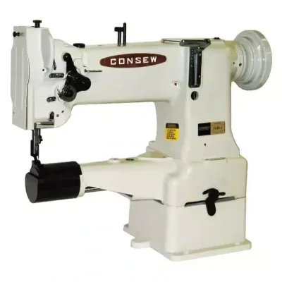 CONSEW 227R-2 Cylinder Arm, Single Needle, Drop Feed, Needle Feed, Walking Foot, Alternating Presser Feet, Lockstitch Industrial Sewing Machine