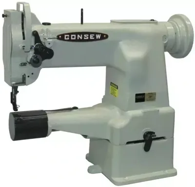 Consew 207-1 Heavy Duty 1 Needle 10" Cylinder Bed Darning and Mending Lockstitch Industrial Sewing Machine with Table and Servo Motor Consew 207-1 Heavy Duty 1 Needle 10" Cylinder Bed Darning and Mending Lockstitch Industrial Sewing Machine with Table and Servo Motor