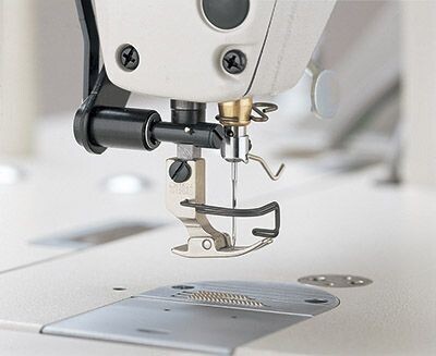 JUKI DDL-8700-7 (CP-18A) Single Needle Drop Feed Automatic Industrial Sewing Machine With Table and Servo Motor