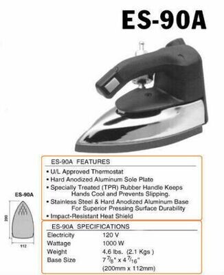 Gravity- Feed Steam Iron ~ Silver star ES-90