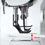 JUKI LU-1508N Heavy Duty Single Needle Unison Feed Lockstitch Machine with Vertical-axis Large Hook, Table, and Servo Motor