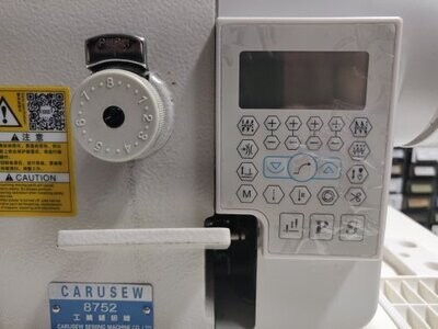 Computerized Walking Foot Single Needle Lockstitch Industrial Sewing Machine with Table and Built in Direct Drive Servo Motor.