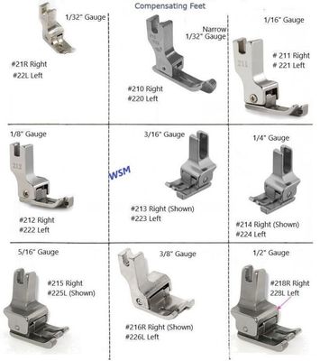 Compensating Feet (For most Single Needle Industrial Sewing Machines