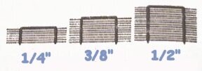 1/4" Needle Point Staples for L19 Pattern Tacker