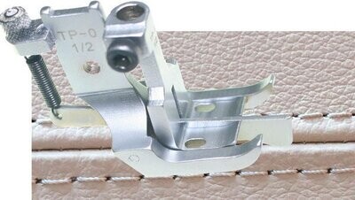 Double Needle Foot W/Spring Loaded Center Guide.