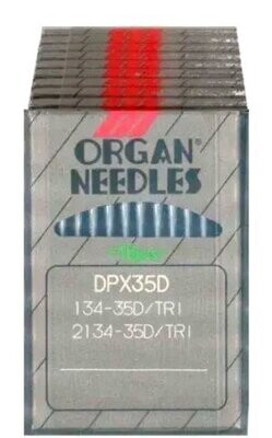 134-35D ORGAN Triangular Point Leather Sewing Machine needles. Free Shipping