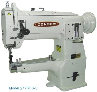 CONSEW 277RFS-3 Heavy Duty, Narrow Cylinder Arm, Single Needle, Drop Feed, Needle Feed, (Compound Feed,) Alternating Presser Feet, Lockstitch Machines.