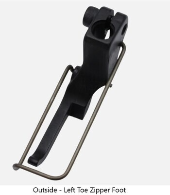 Left &amp; Right Toe Zipper Feet for JUKI LU-2210 - LU-2810 - LU-2810-7 - LU-2810-7X, LU-2860