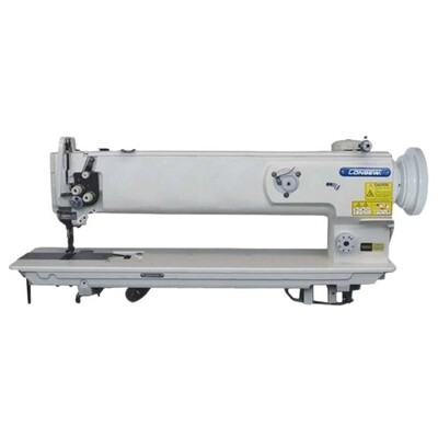 Consew P1510RB (25" Sewing Area) Single Needle Walking Foot Lockstitch Industrial Sewing Machine with Table and Servo Motor