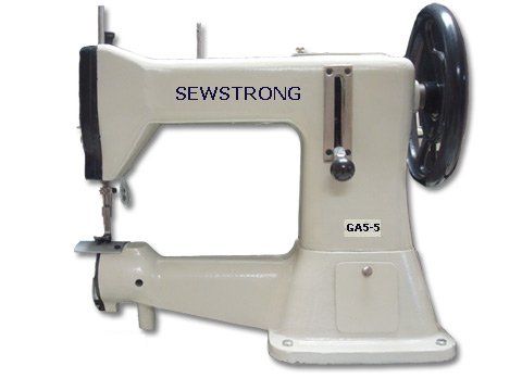 GA5-5 Heavy-duty Cylinder Arm sewing machine with Reverse by SEWSTRONG with 750W Servo Motor &amp; Stand