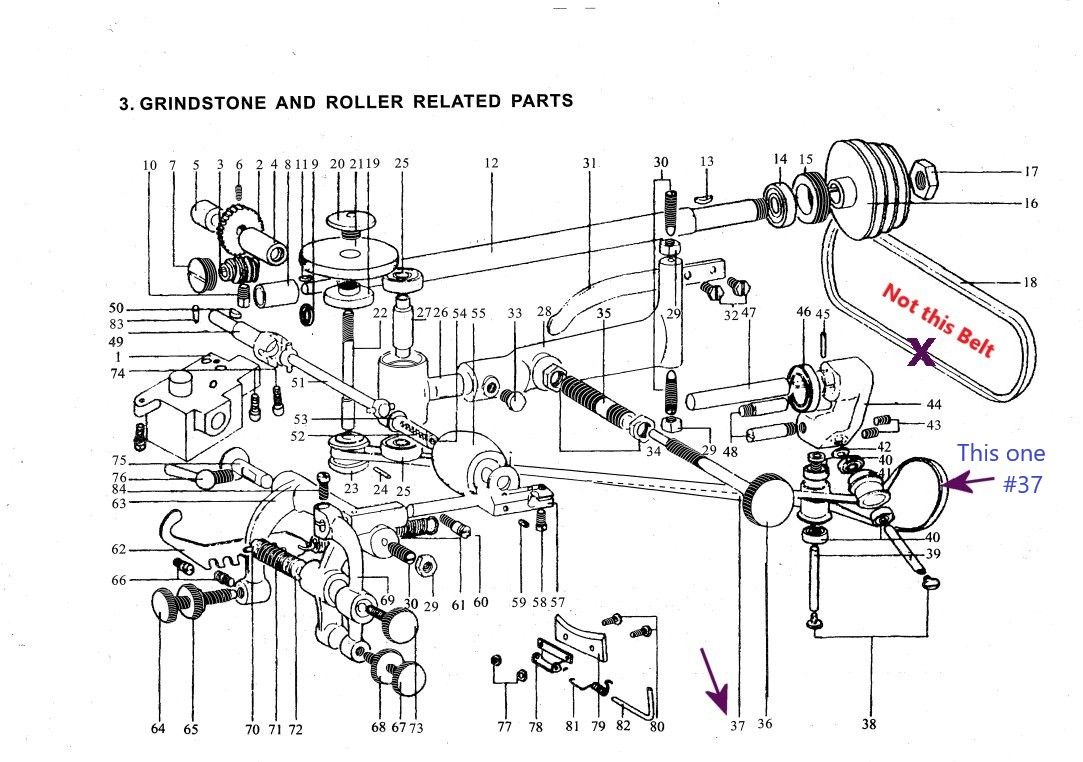 Belt for CONSEW DCS-S4 Leather Skiving Machine