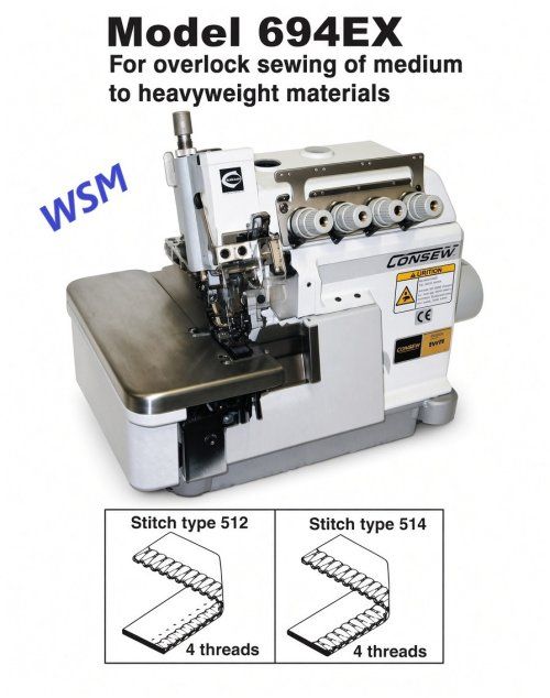 Consew 694EX High speed overlock machine 4 threads