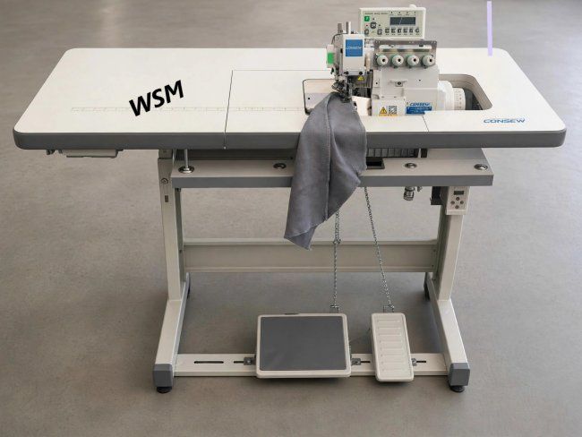Consew CM795-7DD – Two-Needle, Five-Thread High-Speed Overlock Machine -Direct Drive with Auto-Functions