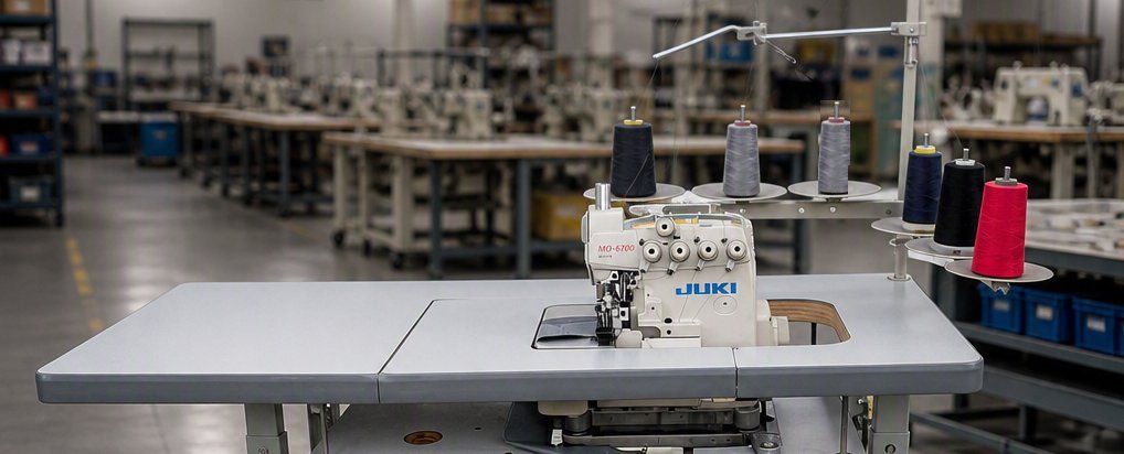 ​JUKI MO-6743DA – 3-Needle, 6-Thread Safety Stitch Overlock Machine