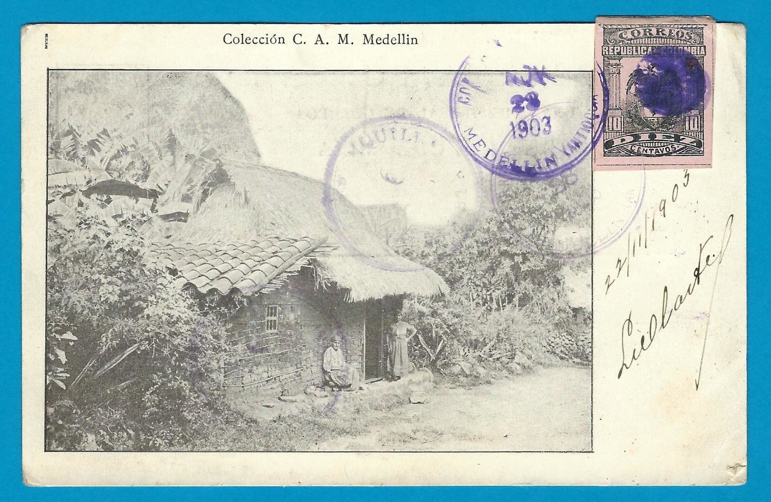 COLOMBIA PPC 1903 Medellin to Netherlands