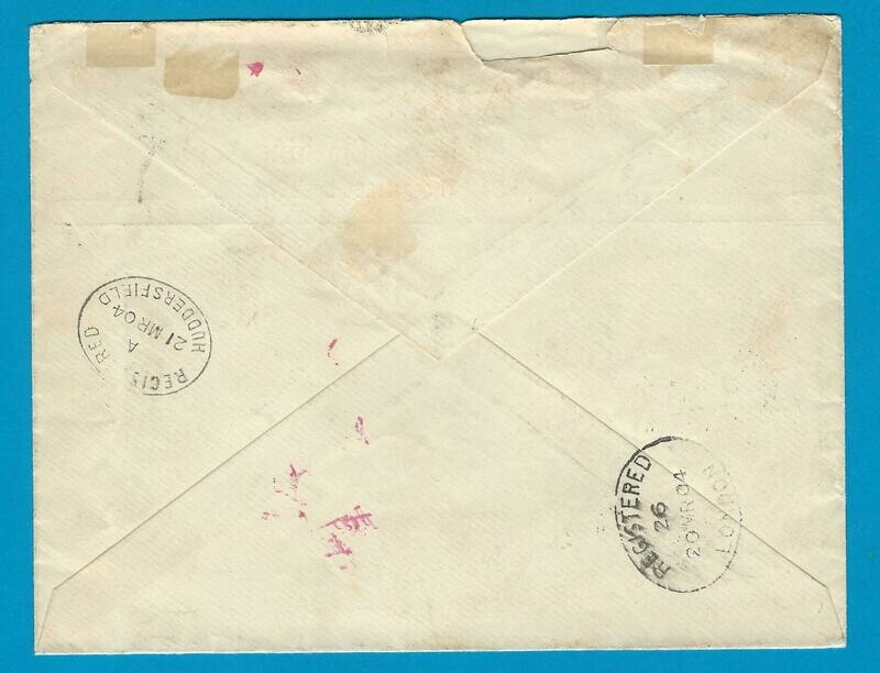 NEDERLAND R brief 1904 Rotterdam naar Engeland