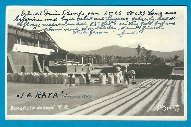 COSTA RICA PPC 1947 San José to Switzerland