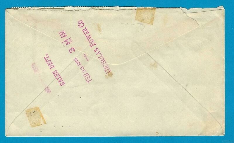 DOMINICAN REPUBLIC cover 1914 Monte Cristy to USA
