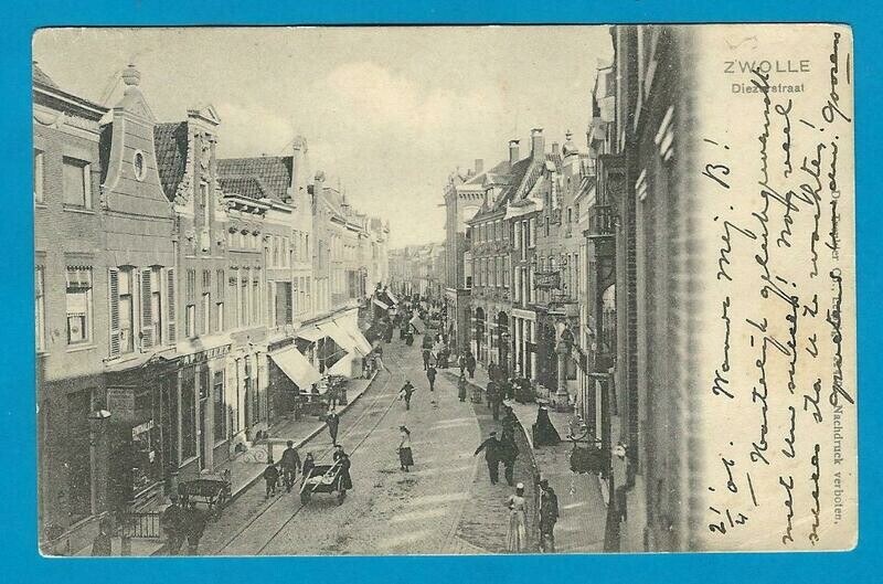 NEDERLAND prentbriefkaart Zwolle 1906