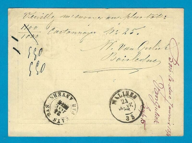NEDERLAND briefkaart 1875 Franeker treinstempel Harl:-Winsch: