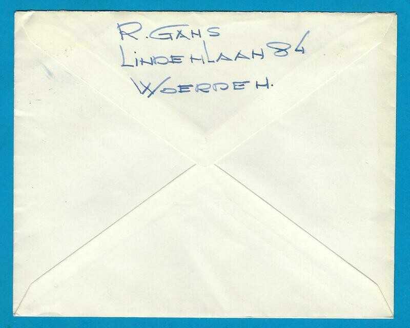 NEDERLAND brief 1965 Woerden naar Alphen beport