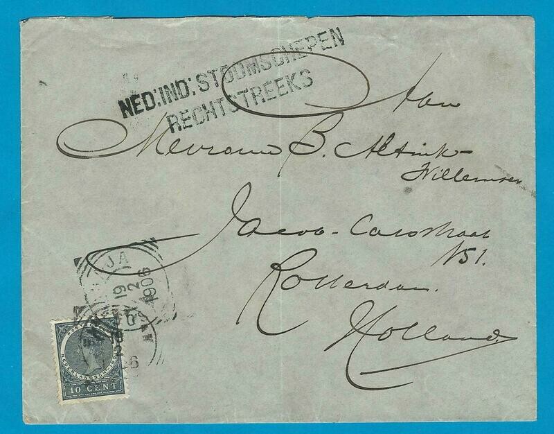 NETHERLANDS EAST INDIES cover 1906 Bangkalan