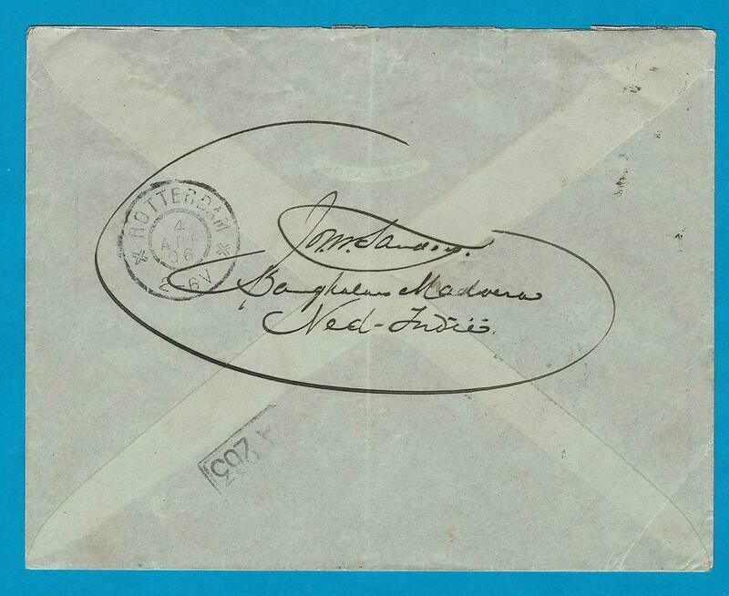 NETHERLANDS EAST INDIES cover 1906 Bangkalan