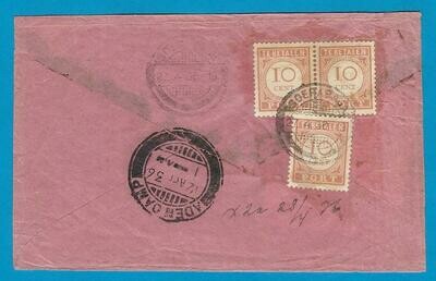 NETHERLANDS EAST INDIES postage due 1936 Soerabaja