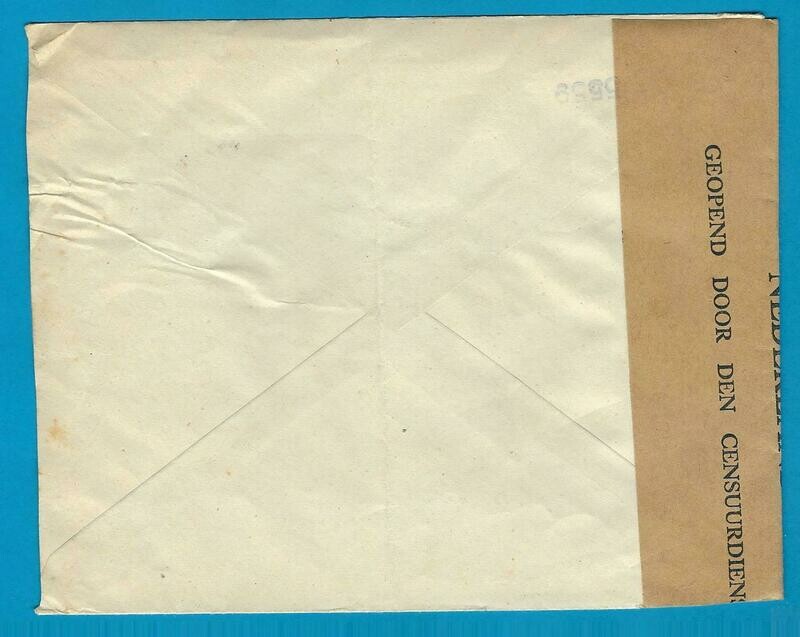 NEDERLAND lokaal gecensureerde brief 1945 Amsterdam