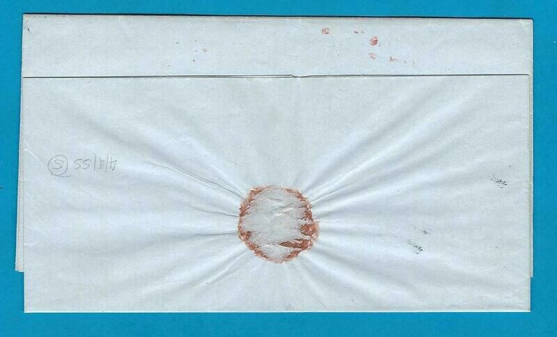 BOLIVIA entire 1844 Sucre to La Paz
