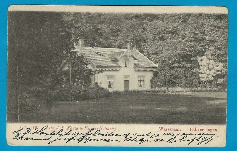 NEDERLAND prentbriefkaart Bakkershagen 1903 Wassenaar