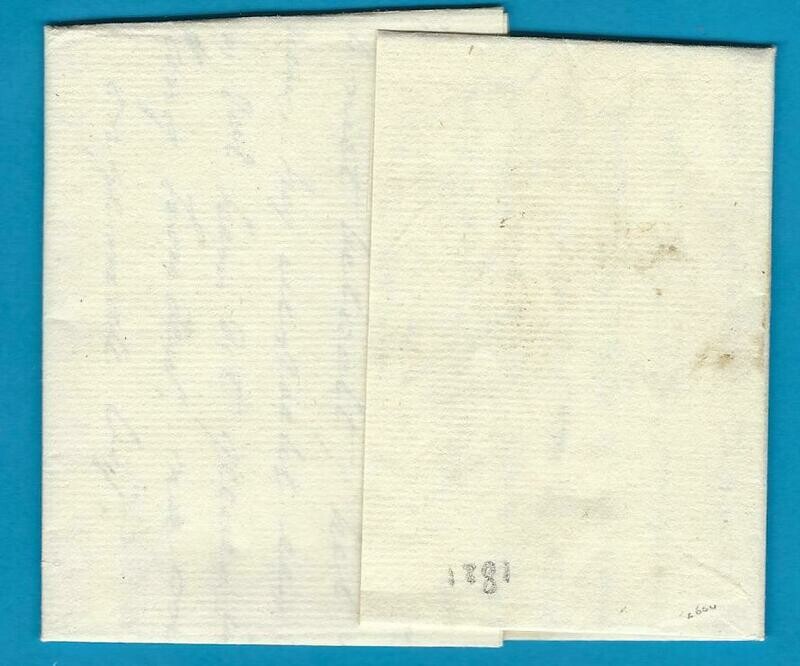 NEDERLAND vouwbrief 1821 Meppel naar Schiedam