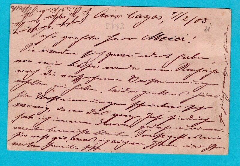 HAITI postal card 1905 Netherlands Packet W:Indies cancel