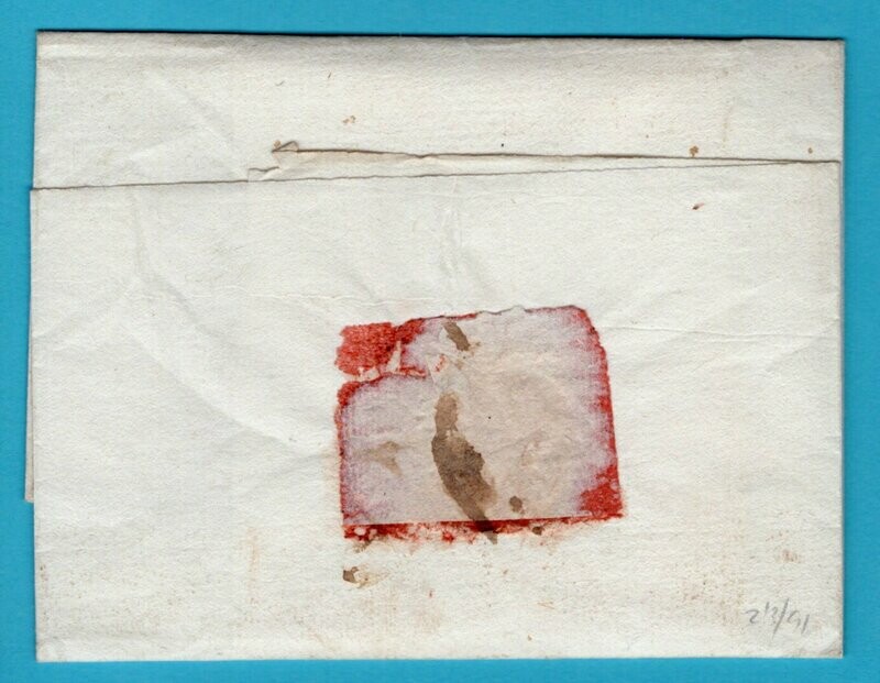 CUBA cover sheet 1789 (?) Islas de Barlovento
