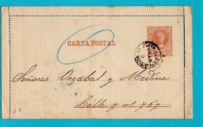 ARGENTINA letter sheet 1890 La Plata advertised