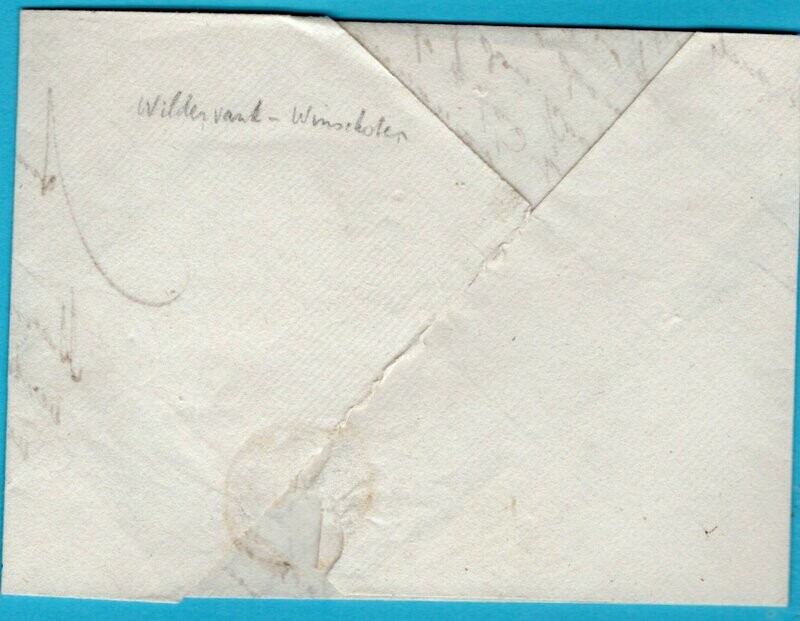 NEDERLAND complete brief 1848 Wildervank naar Winschoten