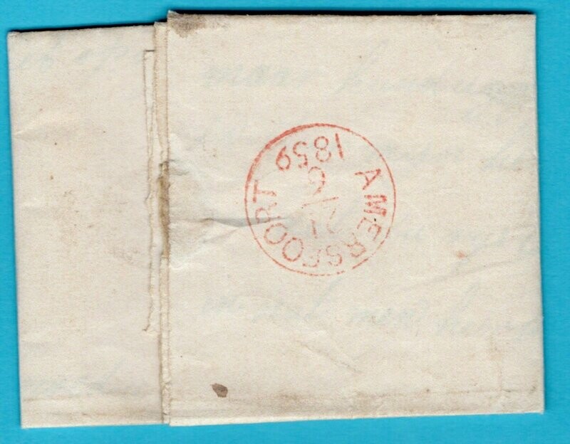 NEDERLAND complete brief 1859 Harderwijk naar Bunschoten