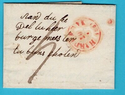 NEDERLAND complete brief 1859 Harderwijk naar Bunschoten