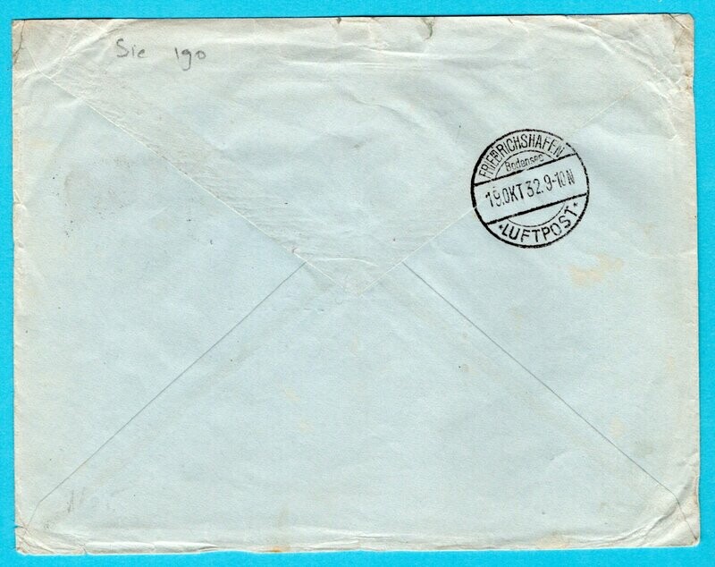 BRAZIL Zeppelin cover 1932 Porto Alegre to Switzerland