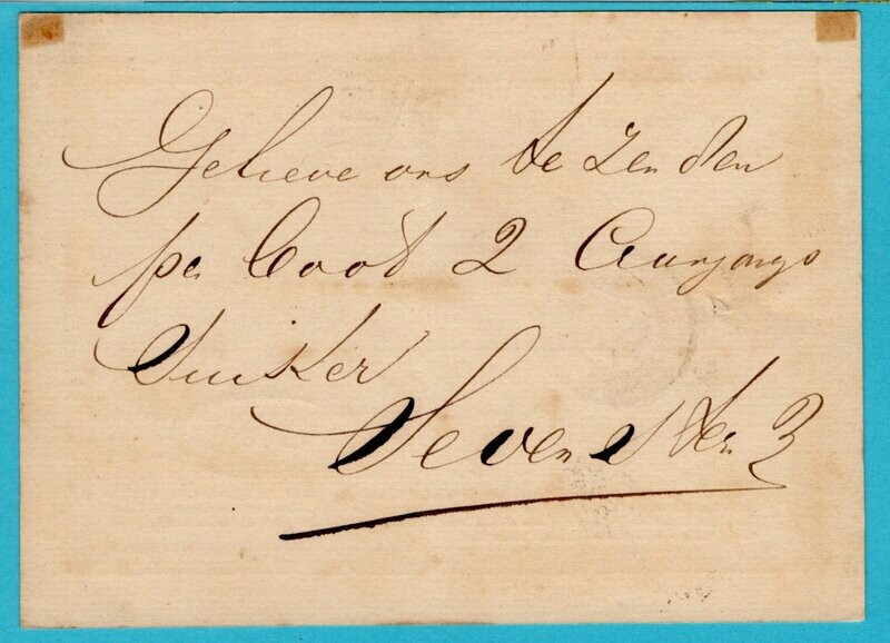 NEDERLAND briefkaart 1871 Dieren met trein takje Amsterd:-Emm:
