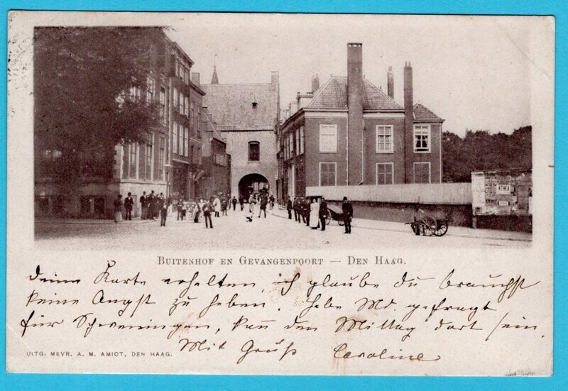 NEDERLANDS prentbrief kaart 1899 Den Haag naar Engeland