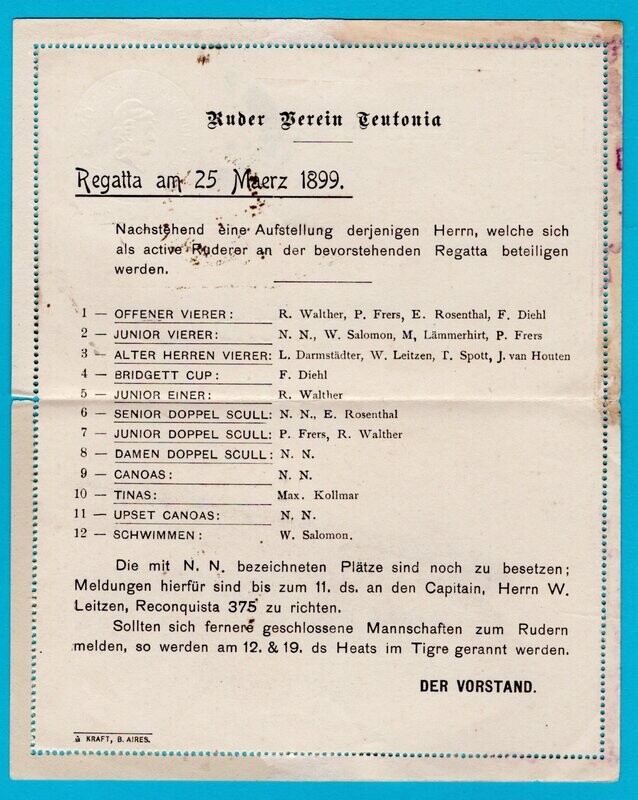 ARGENTINA letter sheet 1899 B.A. Railroad bridge illustrated