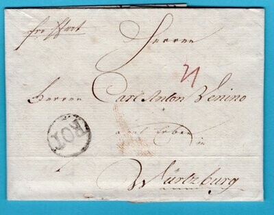 NEDERLAND brief 1790 Rotterdam naar Würtzburg Duitsland