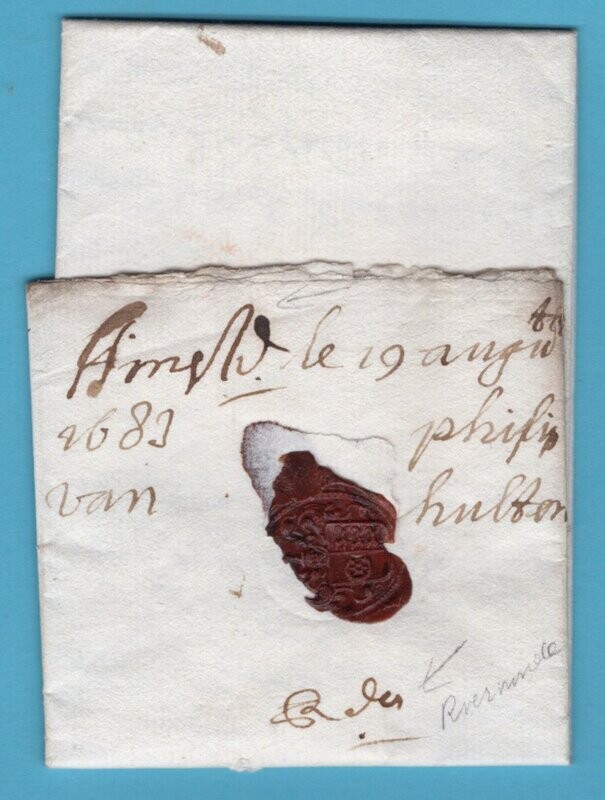 NEDERLAND brief 1683 Amsterdam - Annecy met "R'de" -Roermonde