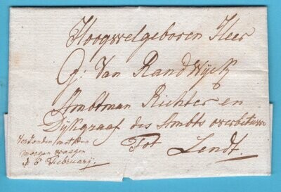 NEDERLAND pastorale brief 1811 Driel met 