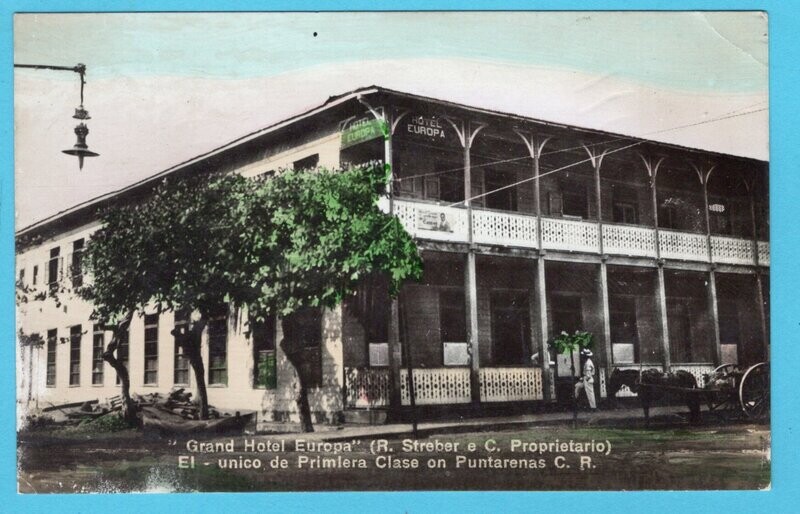 COSTA RICA PPC 1927 Punta Arenas to England