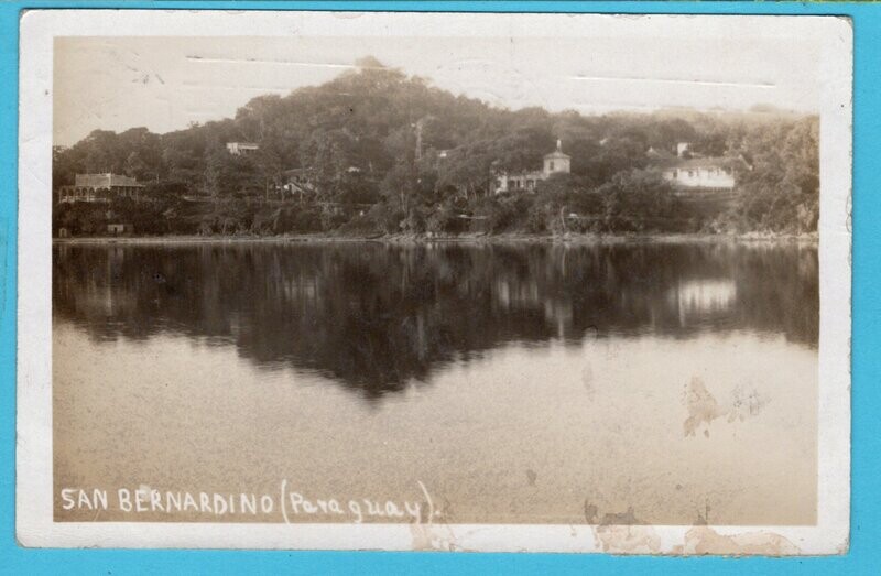 PARAGUAY photocard 1929 San Bernardino to Germany