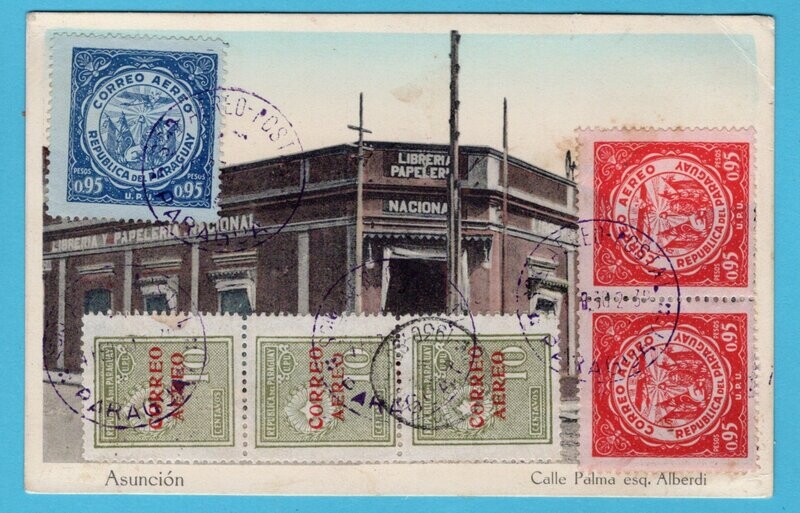 PARAGUAY PPC 1930 Asuncion to Uruguay